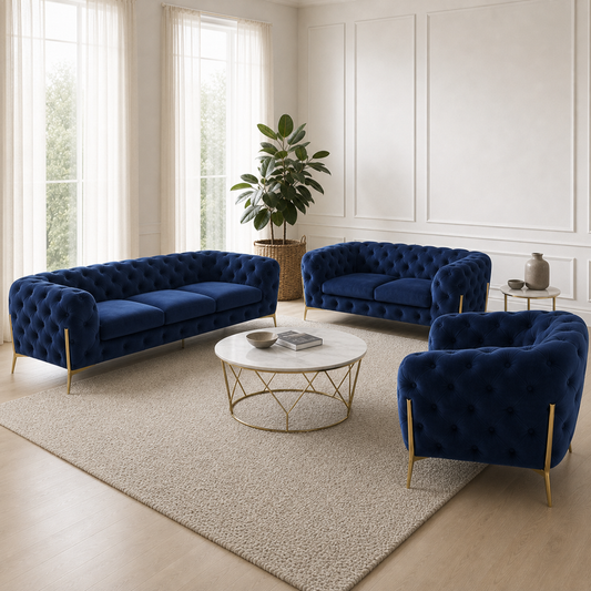 Thrive - 3+2+1 Sofa Set, alternate room angle of the complete 3+2+1 sofa set