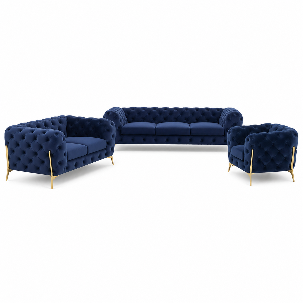 Thrive - 3+2+1 Sofa Set, complete 3+2+1 sofa set front studio view