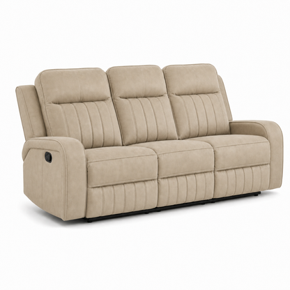 Tide Recliner 3 seater beige 02 white