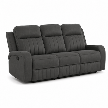 Tide Recliner 3 seater grey 02 white