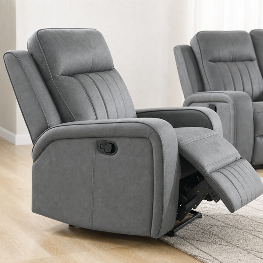 Tide Recliner upholstery and reclining detail