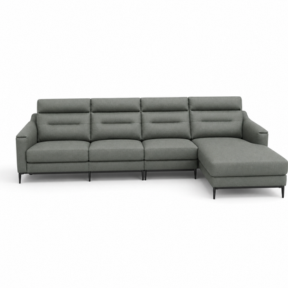 Timber Recliner complete configuration on a white background