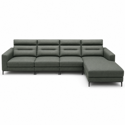 Timber Recliner complete configuration on a white background