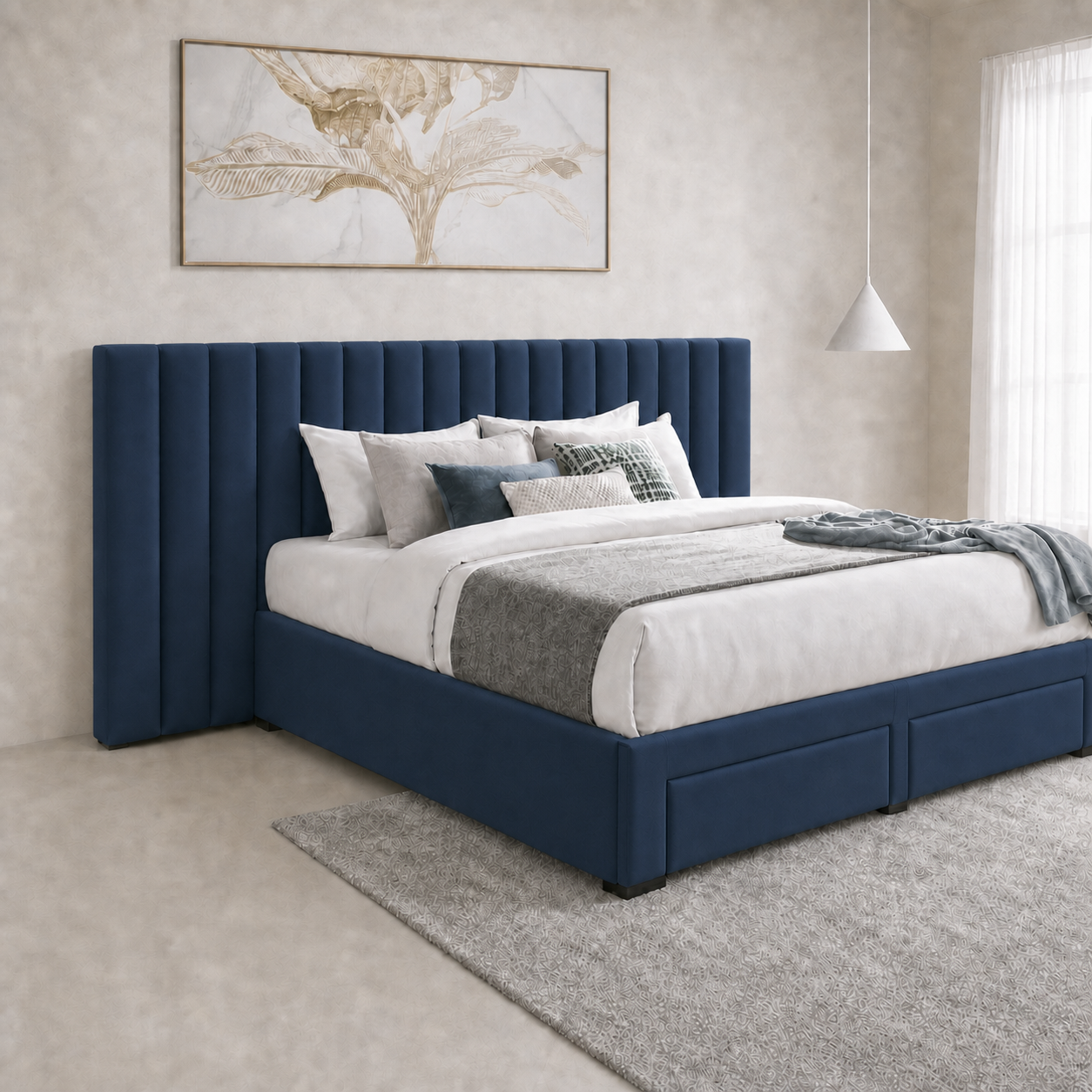 Timo - Bed Blue lifestyle view