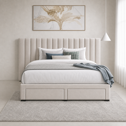 Timo - Bed, complete straight-on bed view