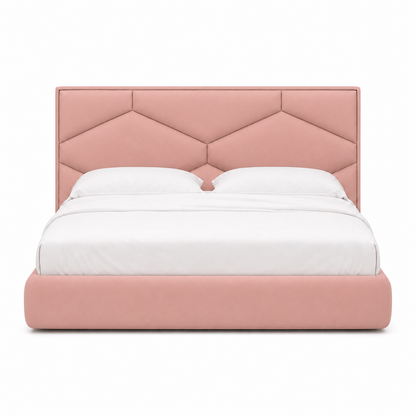Tori - Bed Pink plain white background view