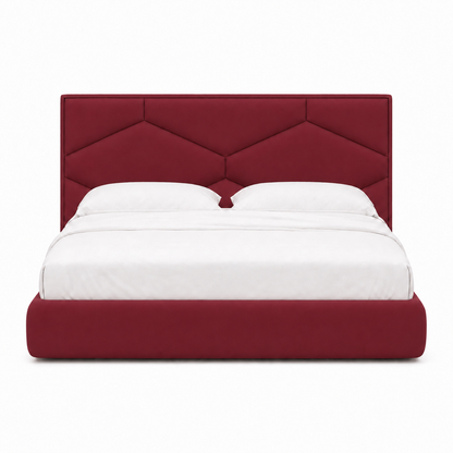 Tori - Bed Red plain white background view