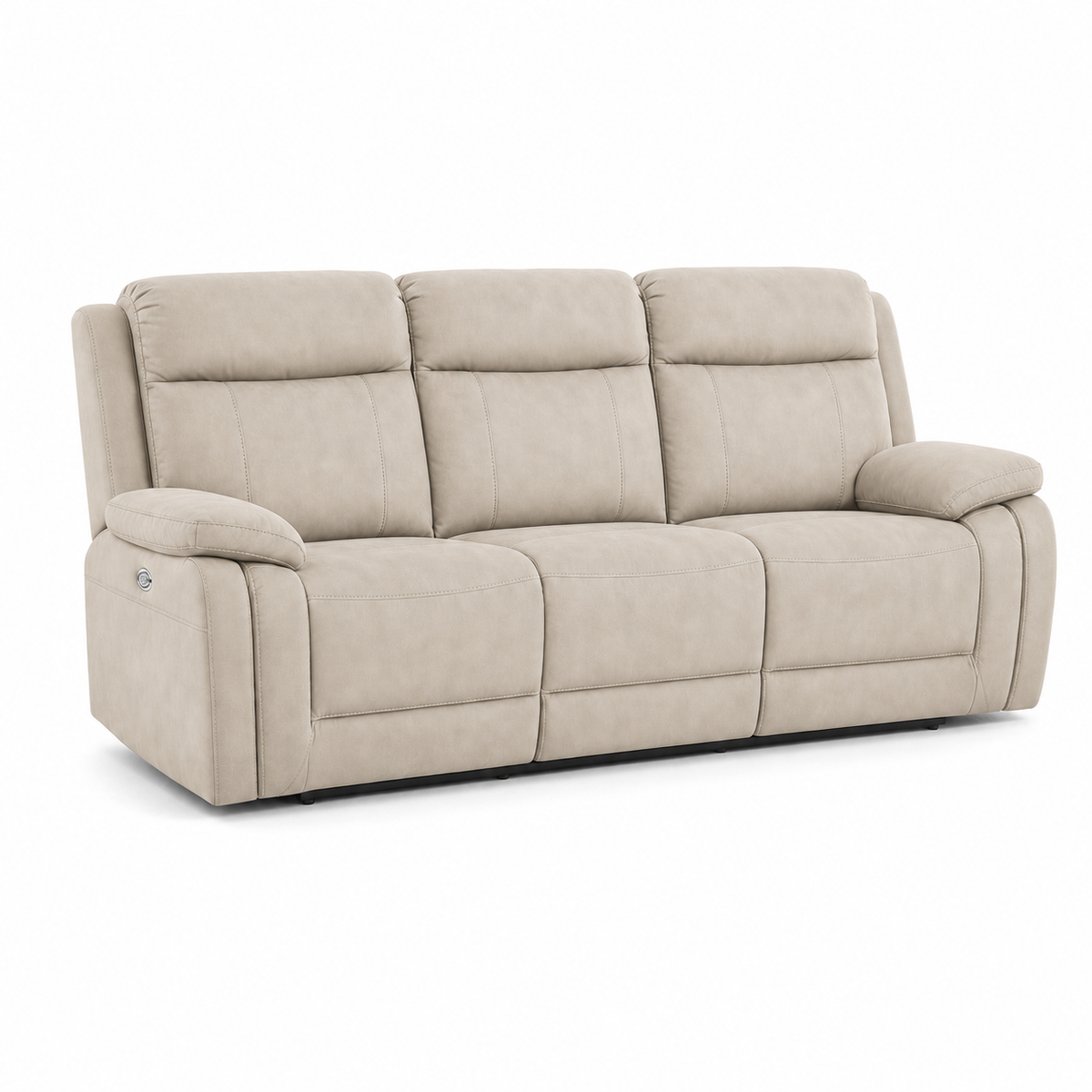 Torrent Recliner 3 seater beige 02 white