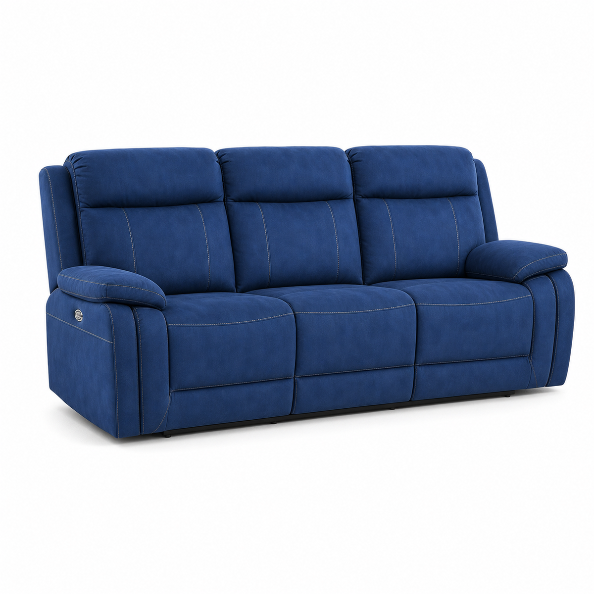 Torrent Recliner 3 seater blue 02 white