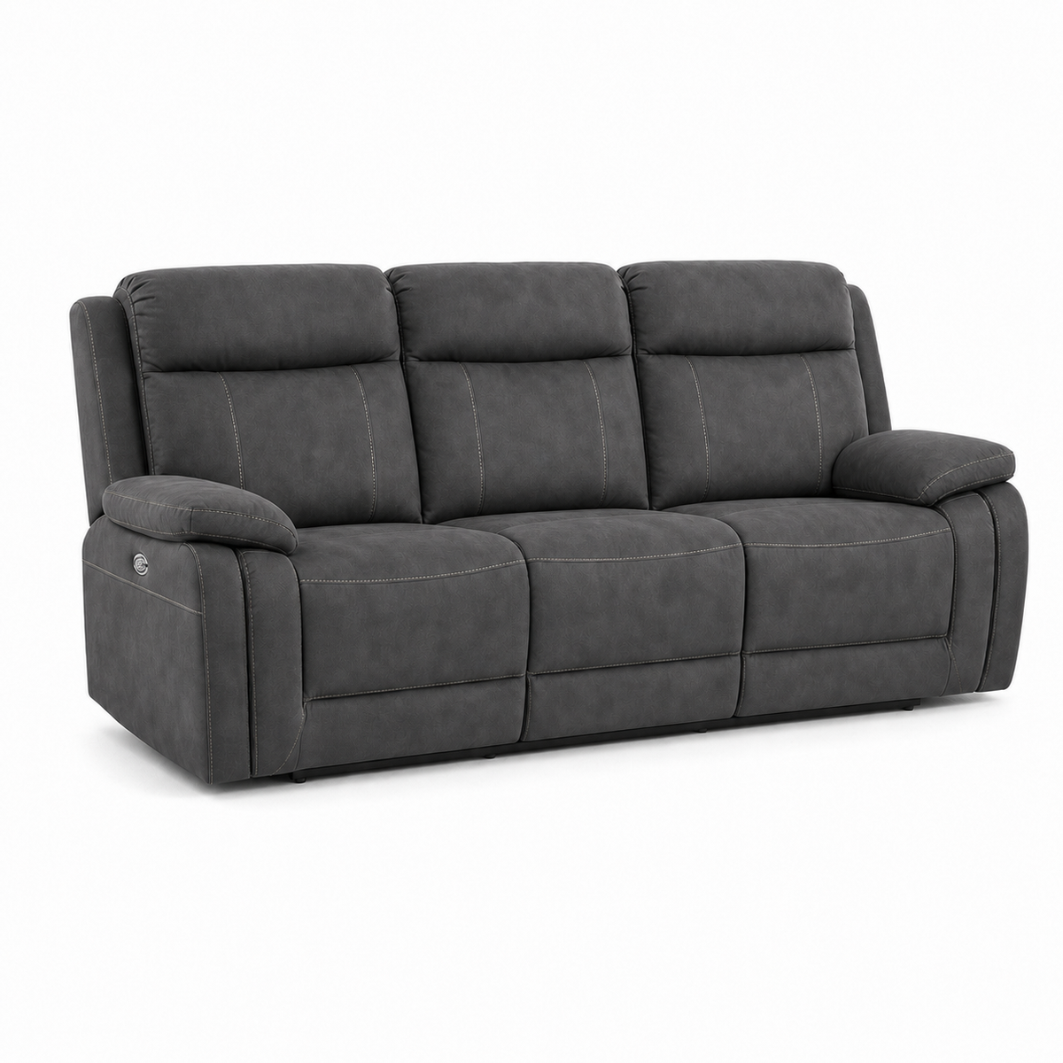 Torrent Recliner 3 seater grey 02 white