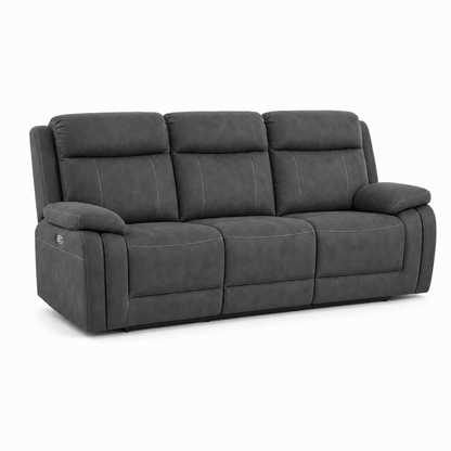 Torrent Recliner 3 seater grey 02 white