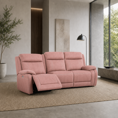 Torrent Recliner 3 seater pink 01 main
