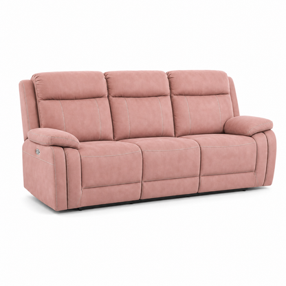 Torrent Recliner 3 seater pink 02 white