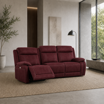 Torrent Recliner 3 seater red 01 main