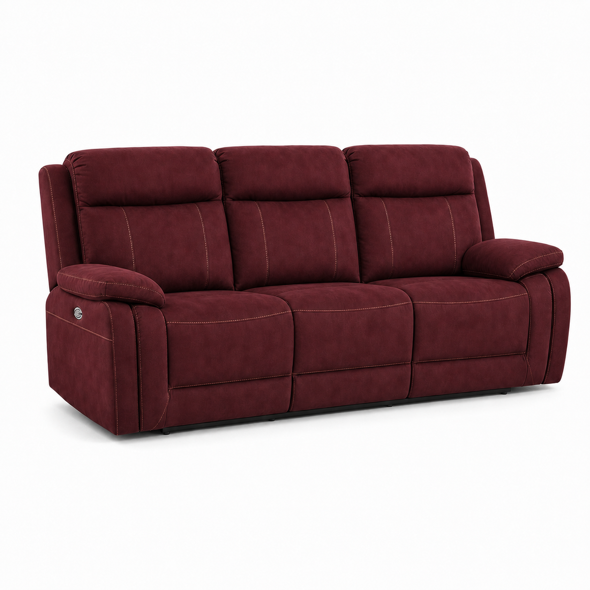 Torrent Recliner 3 seater red 02 white