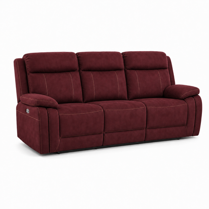 Torrent Recliner 3 seater red 02 white