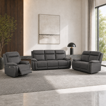 Torrent Recliner 3+2+1 full set grey 01 main