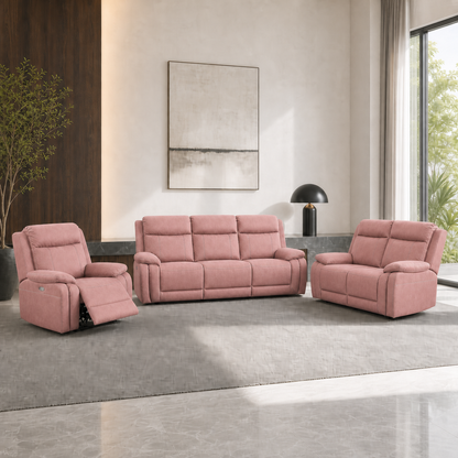 Torrent Recliner 3+2+1 full set pink 01 main