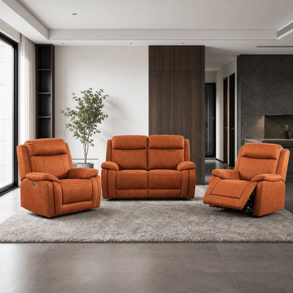 Torrent Recliner complete configuration in an editorial living room