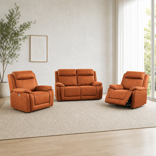 Torrent Recliner complete configuration in an editorial living room
