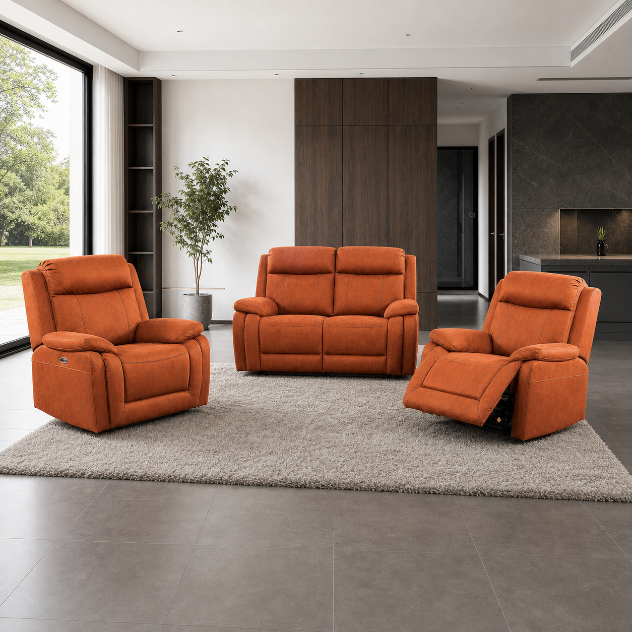 Torrent Recliner complete configuration from an alternate angle