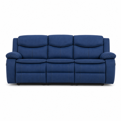 Tranquil Recliner 3 seater blue 02 white