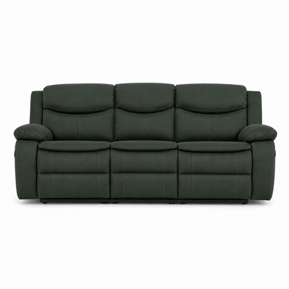 Tranquil Recliner 3 seater green 02 white