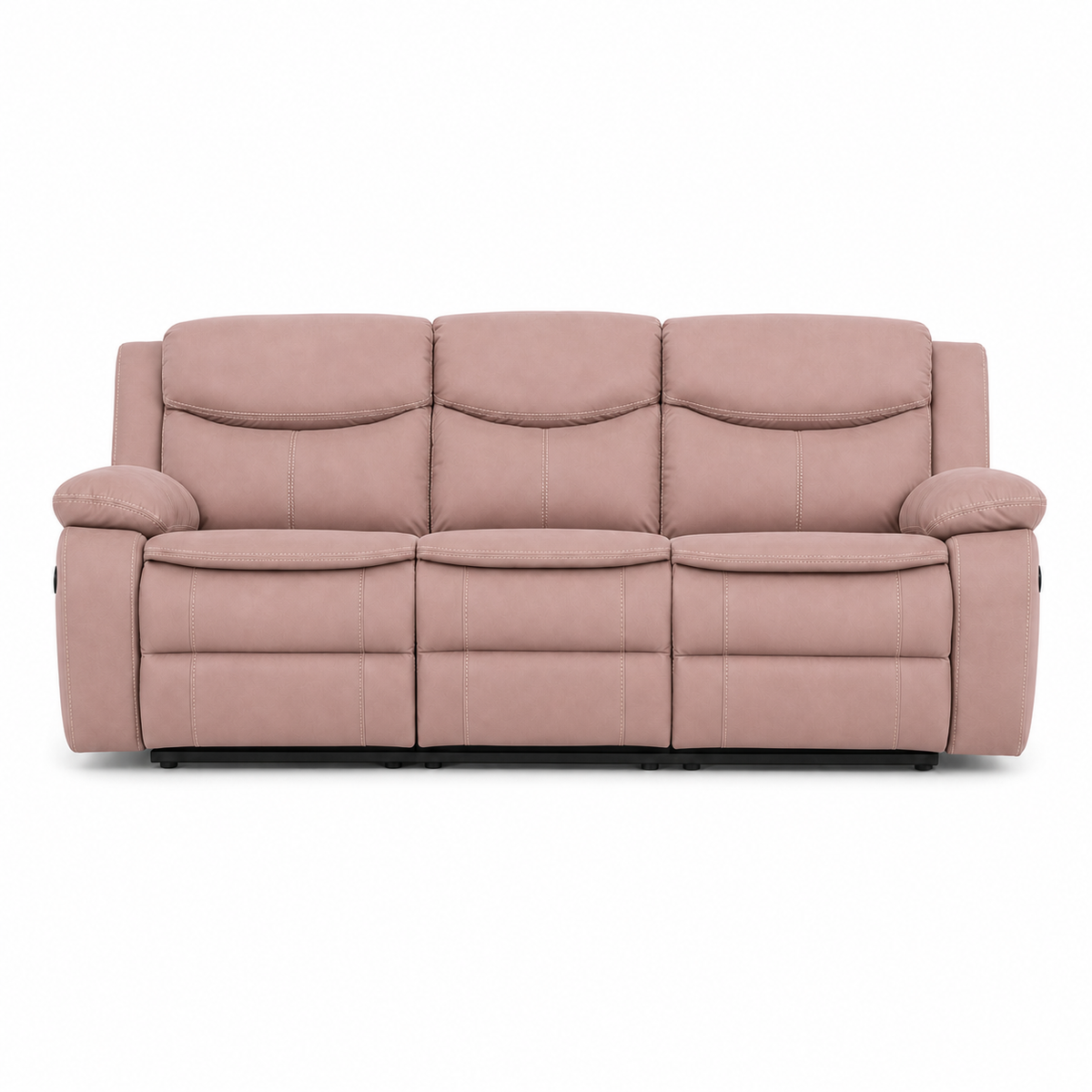 Tranquil Recliner 3 seater pink 02 white