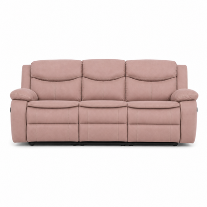 Tranquil Recliner 3 seater pink 02 white