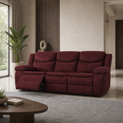Tranquil Recliner 3 seater red 01 main