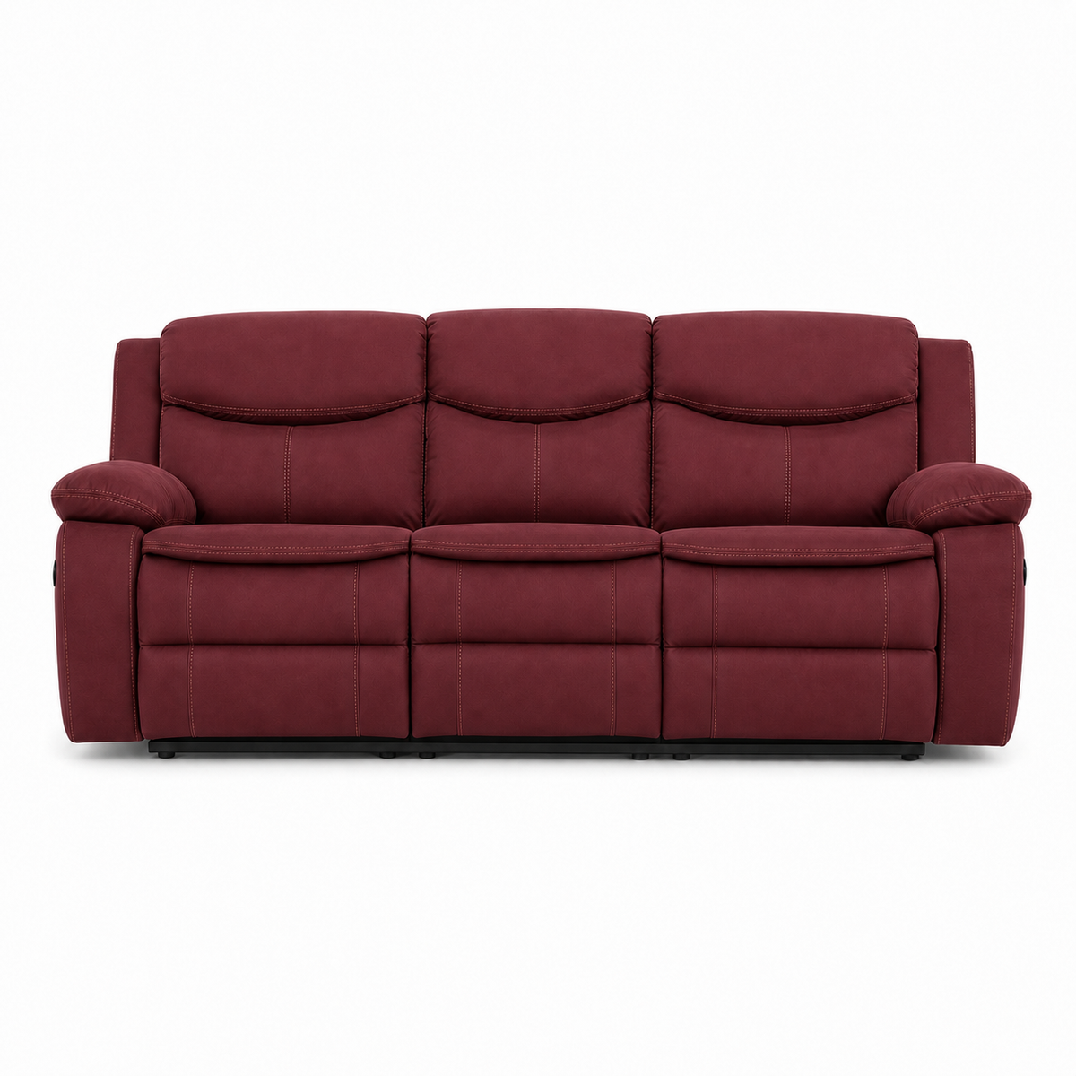 Tranquil Recliner 3 seater red 02 white