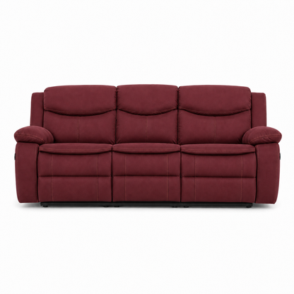 Tranquil Recliner 3 seater red 02 white