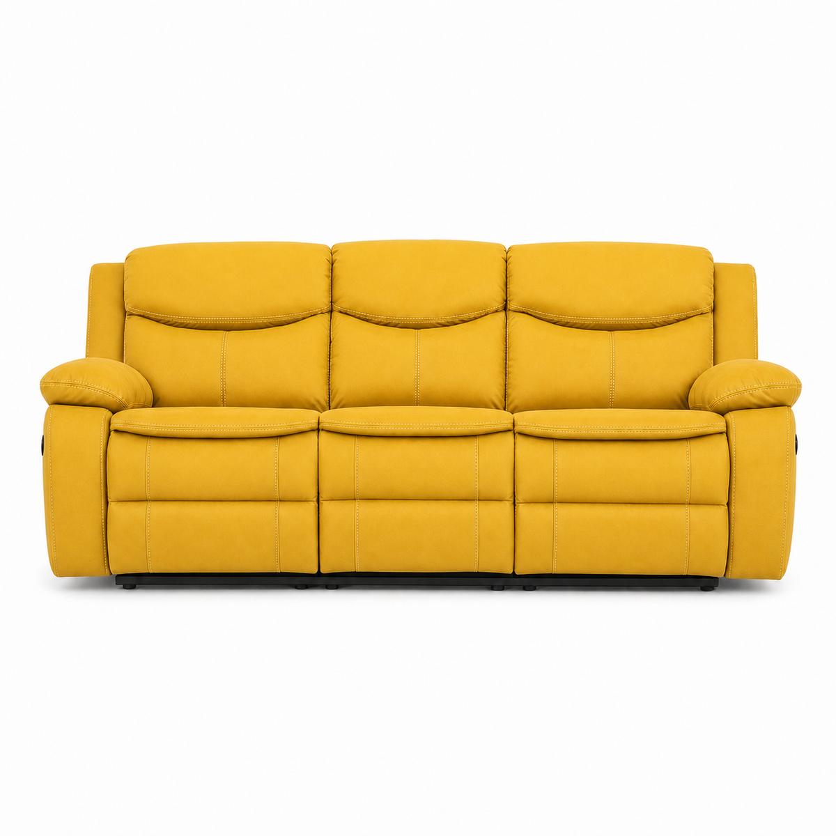 Tranquil Recliner 3 seater yellow 02 white
