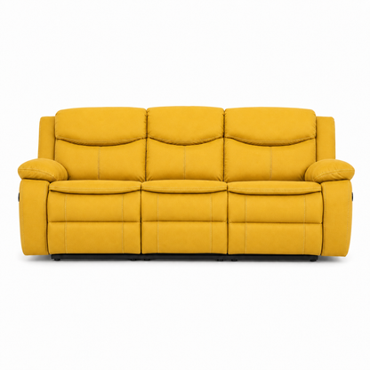 Tranquil Recliner 3 seater yellow 02 white