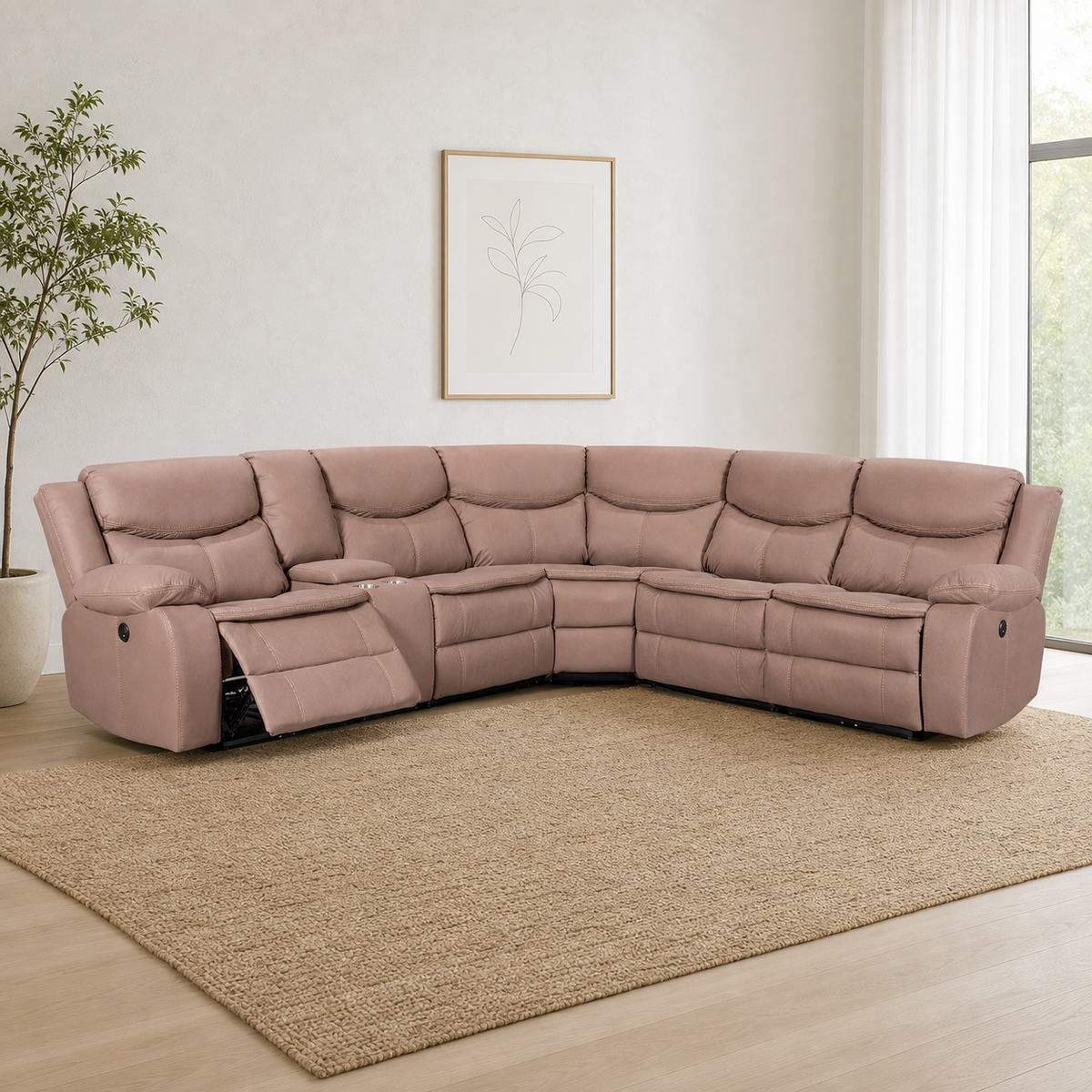 Tranquil Recliner complete configuration in an editorial living room
