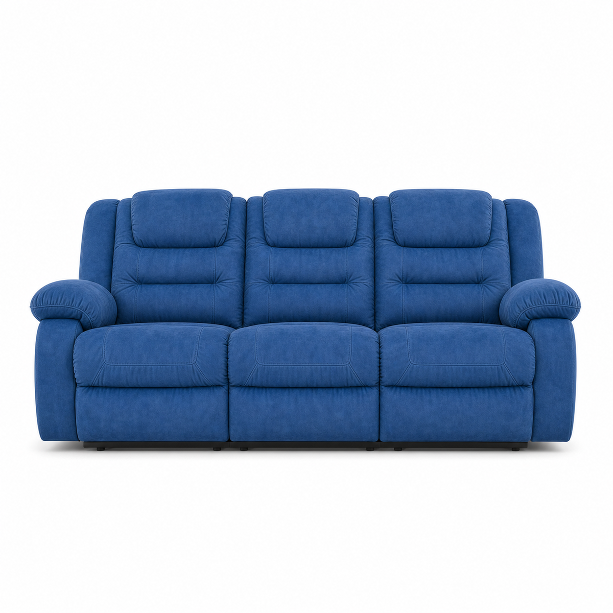 Traverse Recliner 3 seater blue 02 white