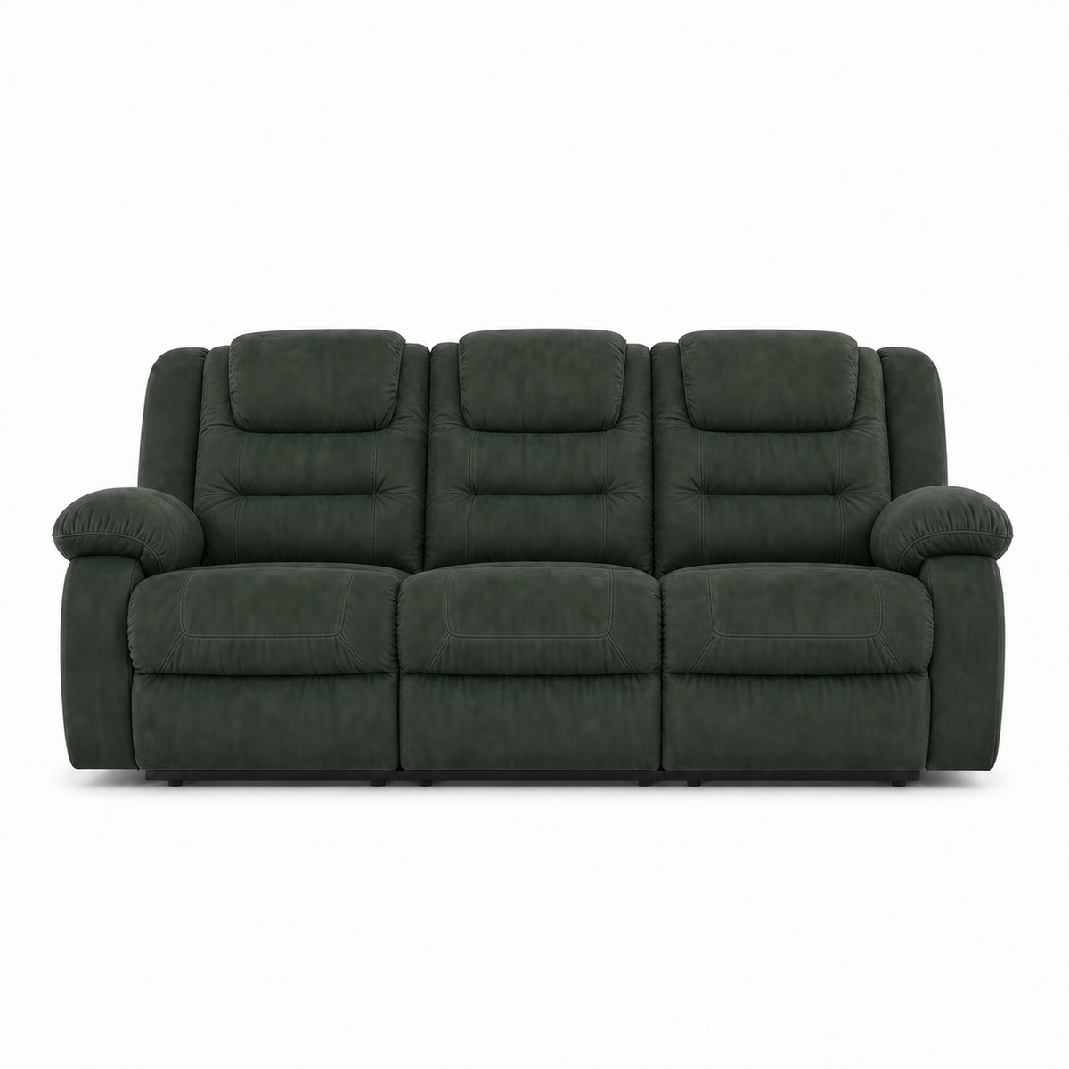 Traverse Recliner 3 seater green 02 white