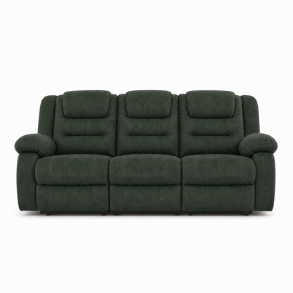 Traverse Recliner 3 seater green 02 white