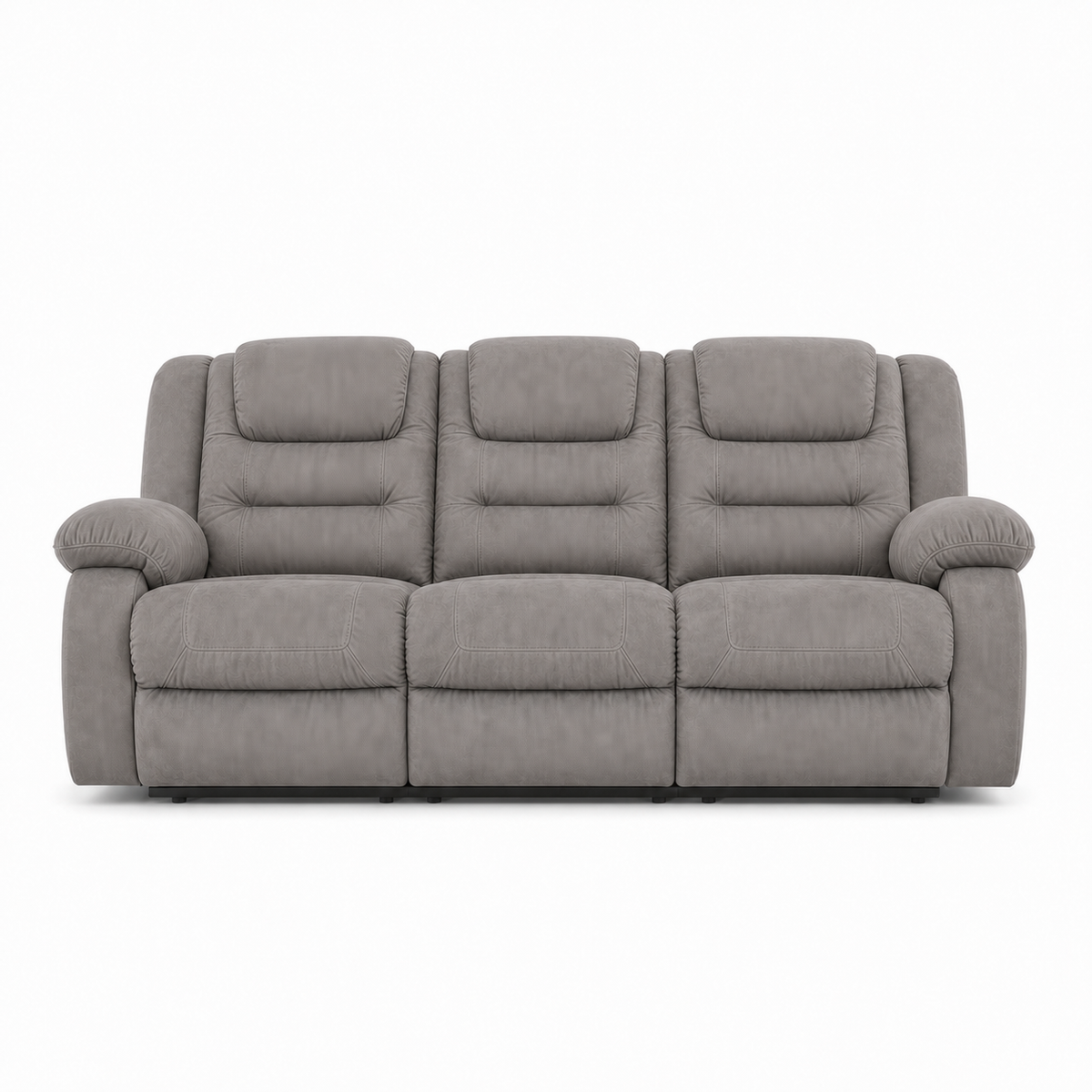 Traverse Recliner 3 seater grey 02 white