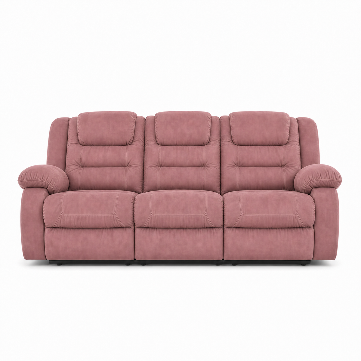 Traverse Recliner 3 seater pink 02 white