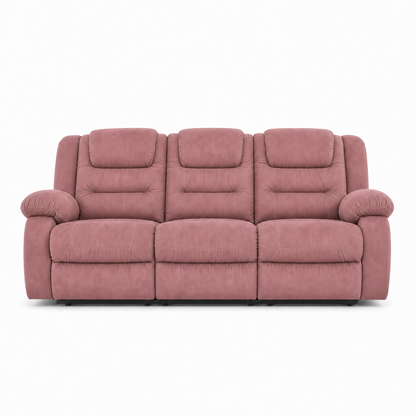 Traverse Recliner 3 seater pink 02 white