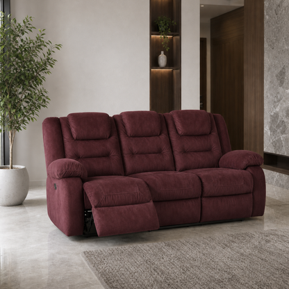 Traverse Recliner 3 seater red 01 main