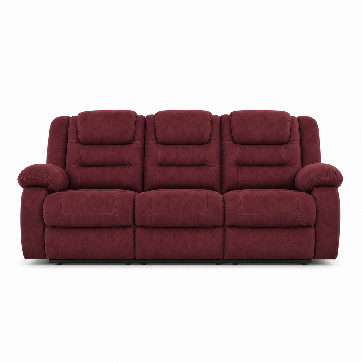 Traverse Recliner 3 seater red 02 white