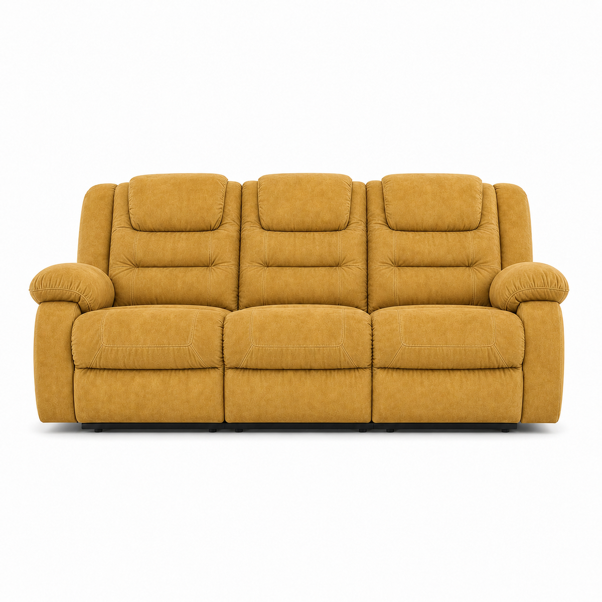 Traverse Recliner 3 seater yellow 02 white