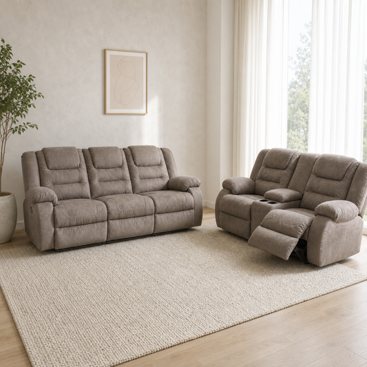 Traverse Recliner complete configuration in an editorial living room