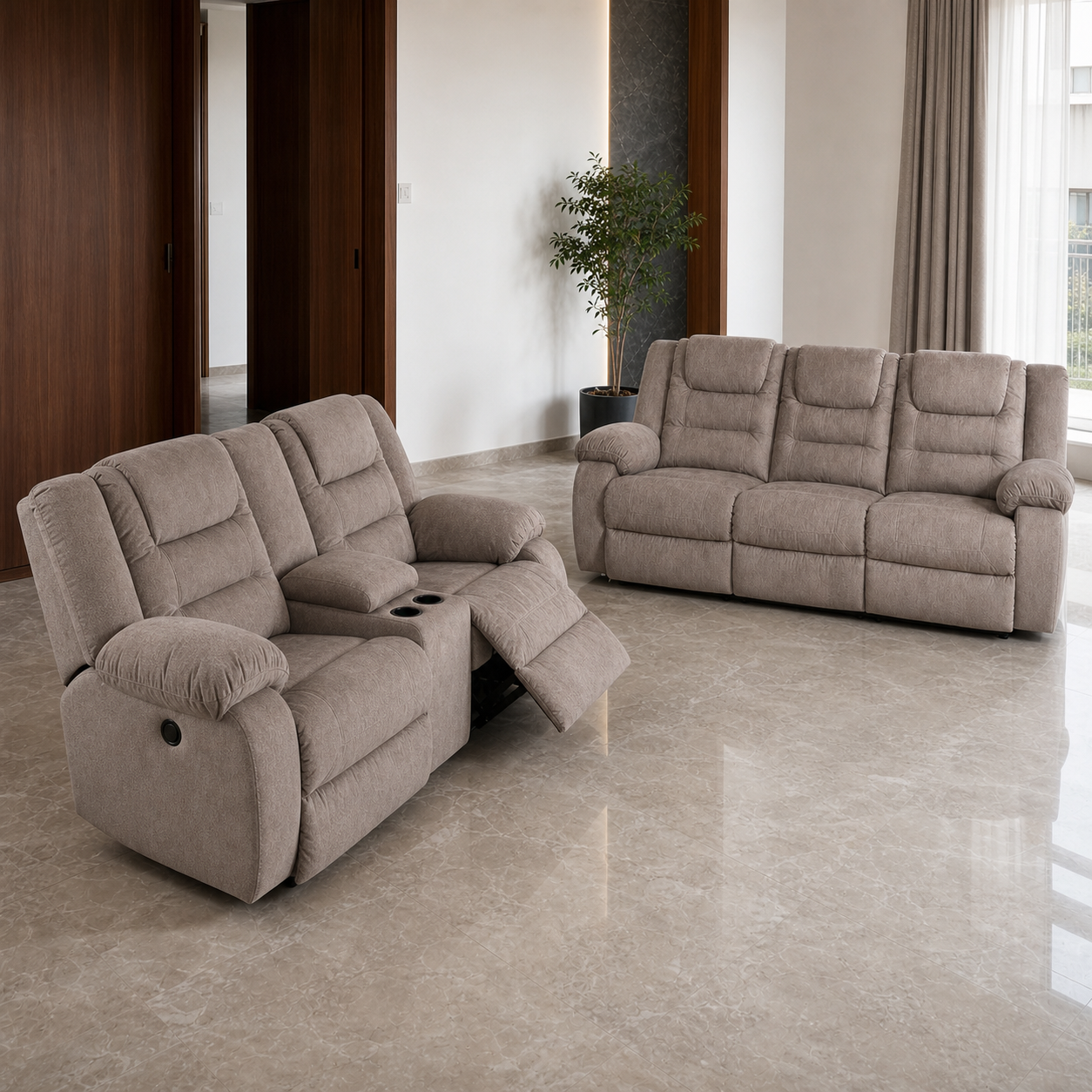 Traverse Recliner complete configuration from an alternate angle