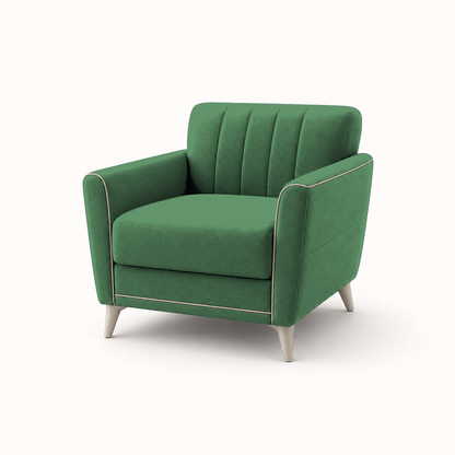 Treat 3+2+1 Sofa Set, 1 seater, green, studio view