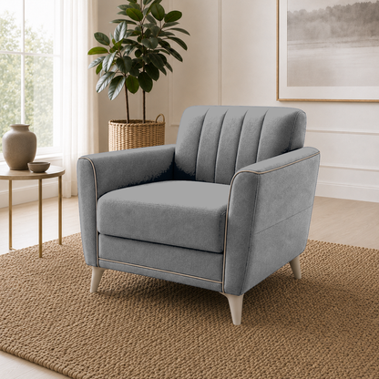 Treat 3+2+1 Sofa Set, 1 seater, grey, detail view