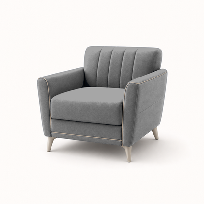 Treat 3+2+1 Sofa Set, 1 seater, grey, studio view