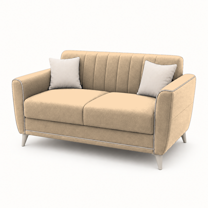 Treat 3+2+1 Sofa Set, 2 seater, beige, studio view